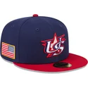 marinbla-och-rod-platt-keps-justerbar-59fifty-usa-2026-world-baseball-classic-fran-new-era