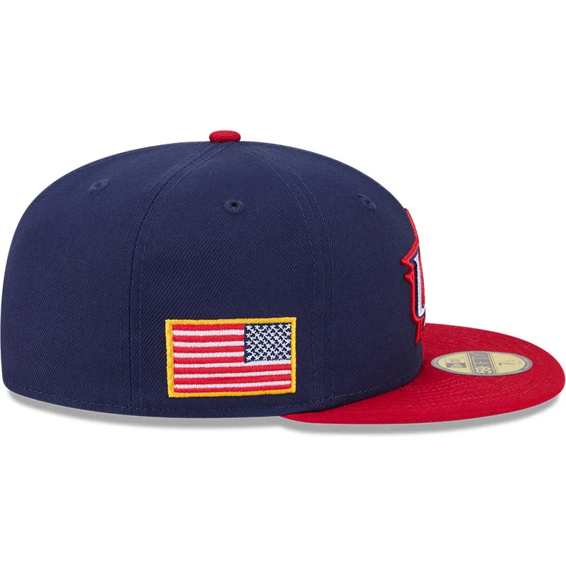 marinbla-och-rod-platt-keps-justerbar-59fifty-usa-2026-world-baseball-classic-fran-new-era