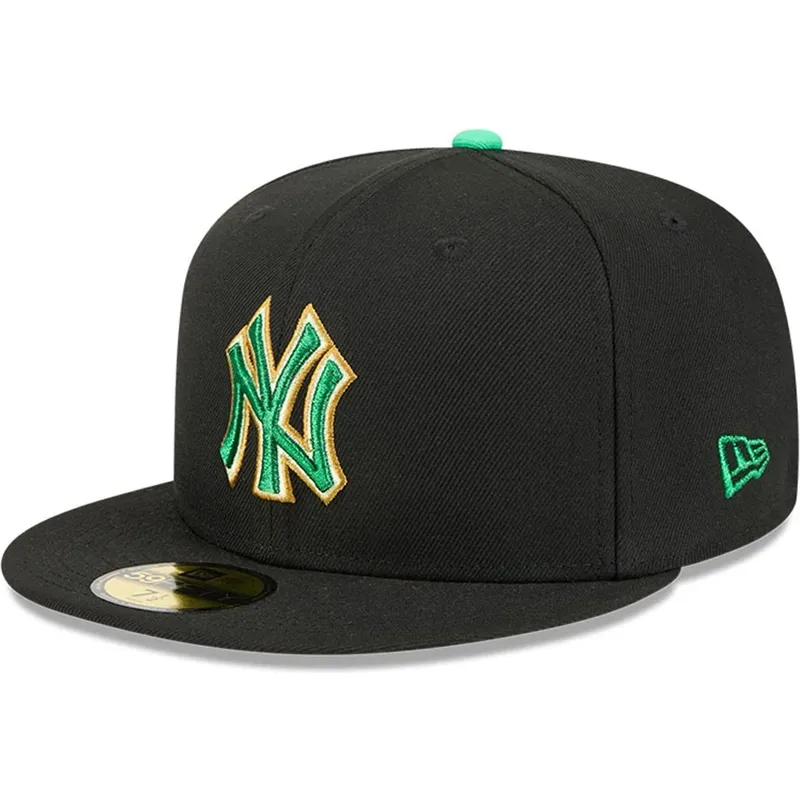 gorra-plana-negra-ajustada-59fifty-saint-patrick-s-day-de-new-york-yankees-mlb-de-new-era