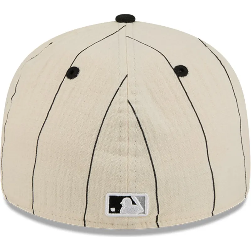 new-era-flat-brim-59fifty-retro-crown-linen-chicago-white-sox-mlb-beige-fitted-cap