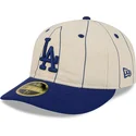 beige-gebogene-angepasste-59fifty-retro-crown-linen-kappe-der-los-angeles-dodgers-mlb-von-new-era