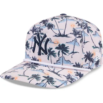 Čepice zaoblená vícebarevná snapback 19TWENTY Printed Tropical New York Yankees MLB New Era