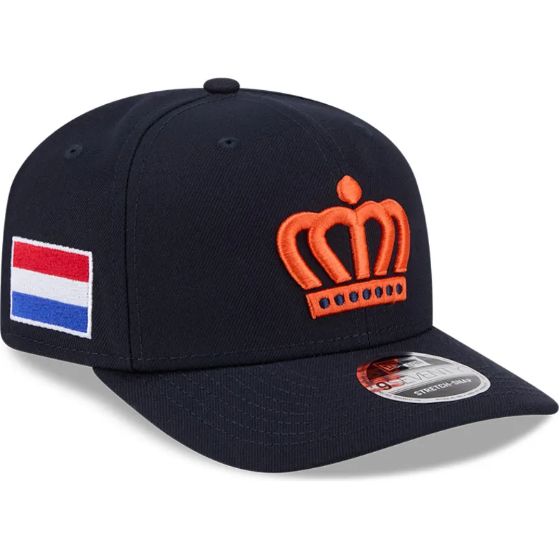 marineblaue-gebogene-snapback-kappe-9seventy-stretch-snap-the-netherlands-2026-world-baseball-classic-von-new-era