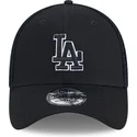 gorra-trucker-negra-ajustada-con-logo-negro-39thirty-evergreen-neo-de-los-angeles-dodgers-mlb-de-new-era