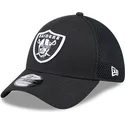 cepice-zaoblena-zadne-zvire-cerna-prilehavy-39thirty-evergreen-neo-las-vegas-raiders-nfl-new-era