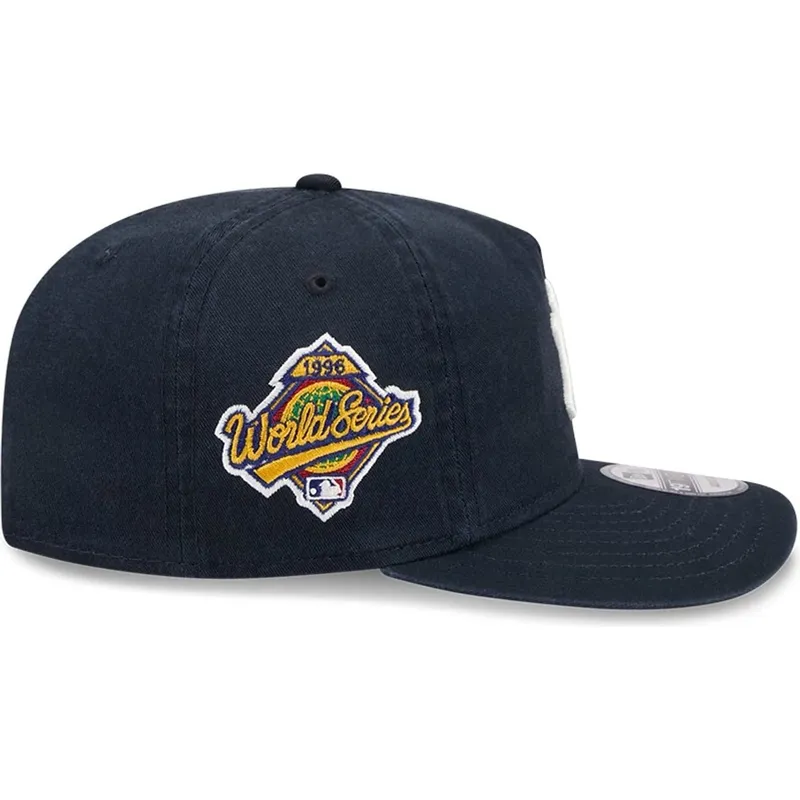 marineblaue-gebogene-snapback-kappe-19twenty-champion-der-new-york-yankees-mlb-von-new-era