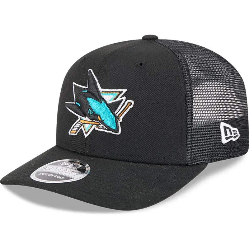 gorra-trucker-negra-9seventy-stretch-snap-evergreen-de-san-jose-sharks-nhl-de-new-era
