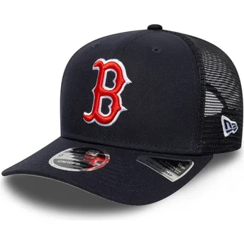 Gorra trucker azul marino 9SEVENTY Stretch Snap Evergreen de Boston Red Sox MLB de New Era