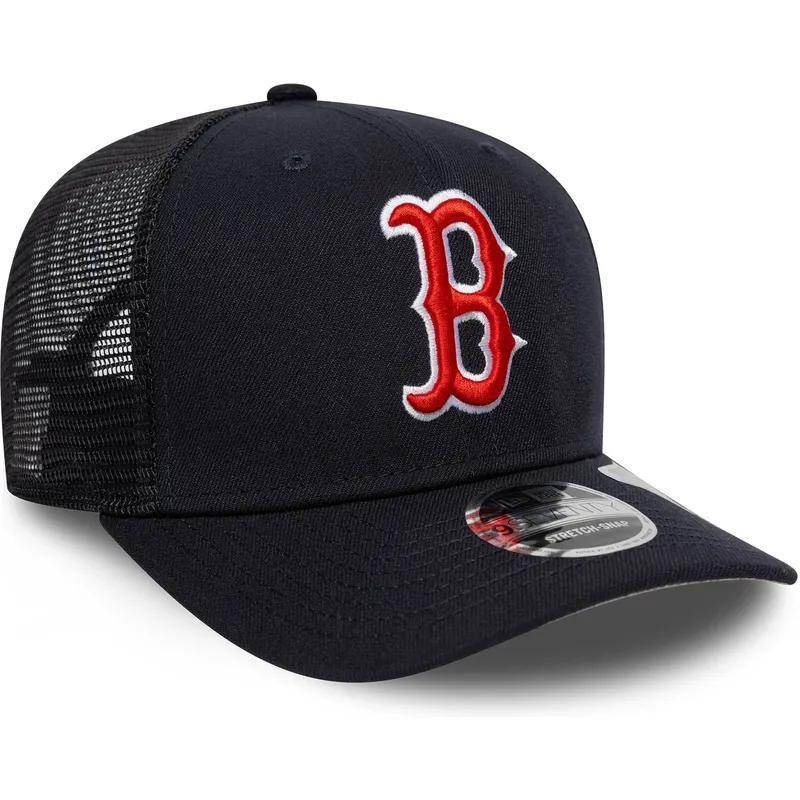 new-era-9seventy-stretch-snap-evergreen-boston-red-sox-mlb-navy-blue-trucker-hat