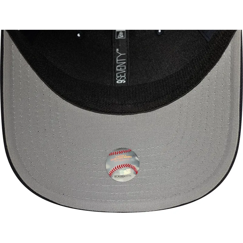 marineblaue-trucker-kappe-9seventy-stretch-snap-evergreen-der-detroit-tigers-mlb-von-new-era