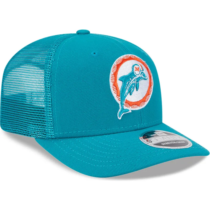 bla-trucker-keps-9seventy-stretch-snap-evergreen-helmet-fran-miami-dolphins-nfl-av-new-era