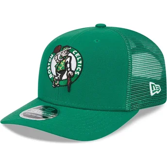 Čepice zaoblená zelená snapback 9SEVENTY Stretch Snap Evergreen Boston Celtics NBA New Era