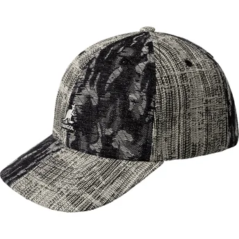 Čepice zaoblená černá nastavitelný Denim Mashup Black Topstitch Kangol