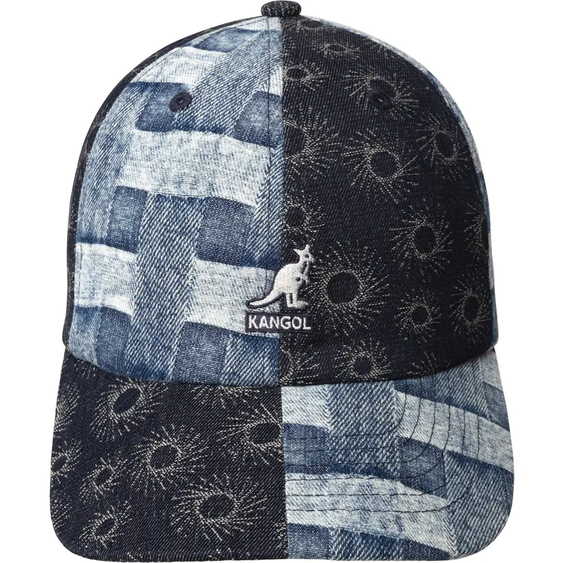 blaue-verstellbare-curved-cap-denim-mashup-blue-picnic-von-kangol