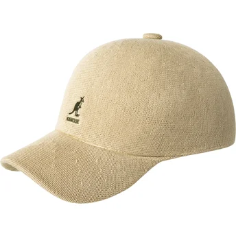 Beige verstellbare gebogene Kappe Bamboo Adj Spacecap von Kangol