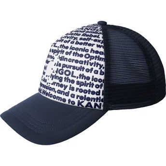 Καπέλο trucker ναυτικό μπλε Fine Print της Kangol