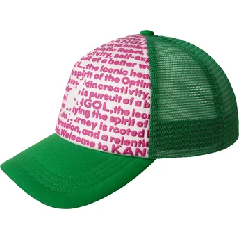 Gorra trucker verde Fine Print de Kangol