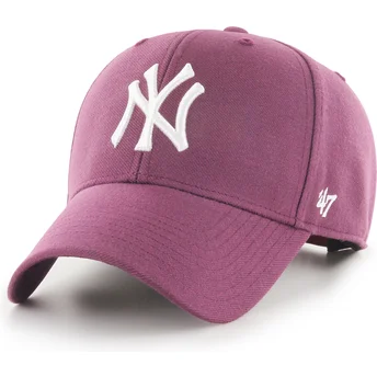 Čepice zaoblená červená snapback MVP New York Yankees MLB 47 Brand