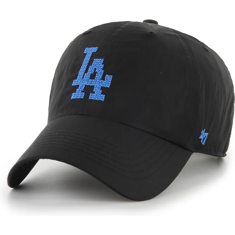 cap-zaoblena-black-adjustable-strap-clean-up-eight-bit-hero-los-angeles-dodgers-mlb-47-brand