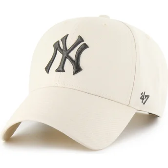 Čepice zaoblená béžová snapback MVP New York Yankees MLB 47 Brand