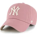 cepice-zaoblena-ruzova-nastavitelny-clean-up-ballpark-new-york-yankees-mlb-47-brand
