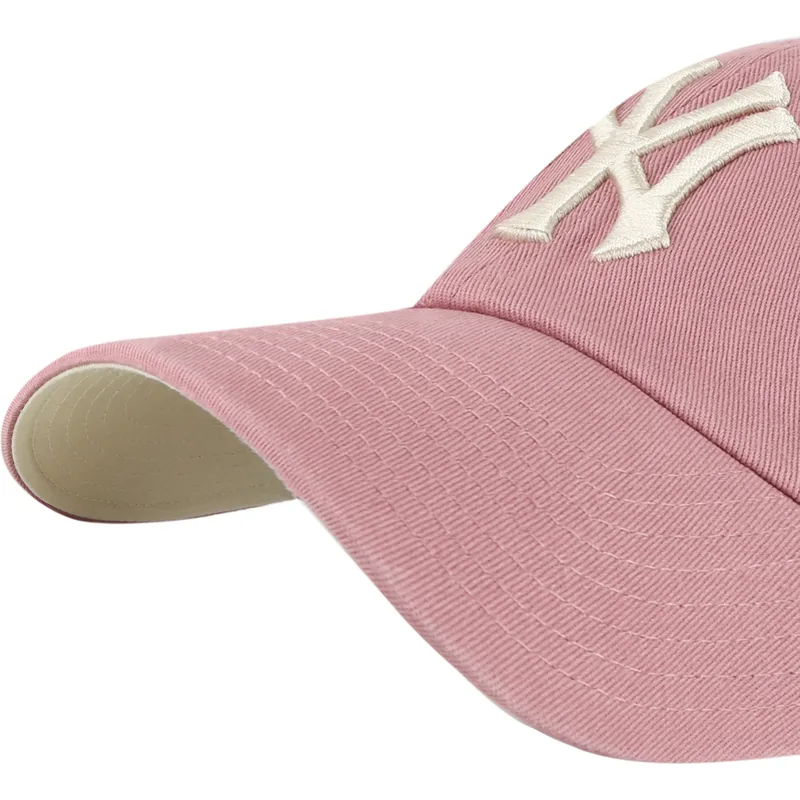 cepice-zaoblena-ruzova-nastavitelny-clean-up-ballpark-new-york-yankees-mlb-47-brand