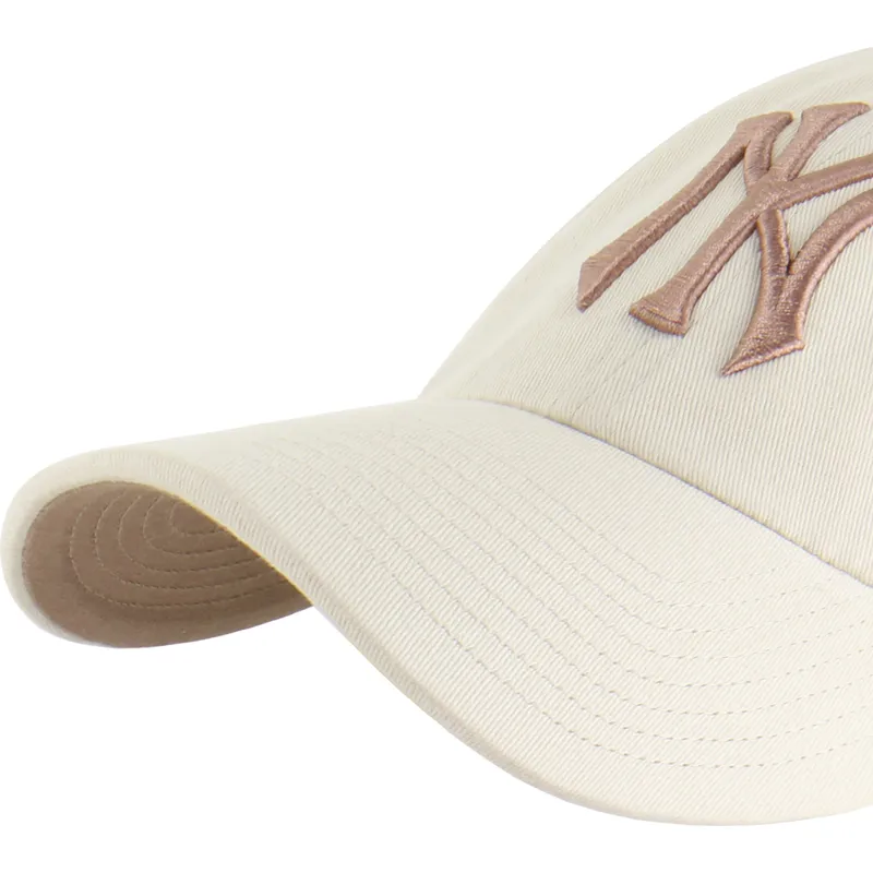 cepice-zaoblena-bezova-nastavitelny-clean-up-ballpark-mojave-new-york-yankees-mlb-47-brand