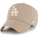 cap-zaoblena-brown-adjustable-strap-clean-up-ballpark-portabella-los-angeles-dodgers-mlb-47-brand