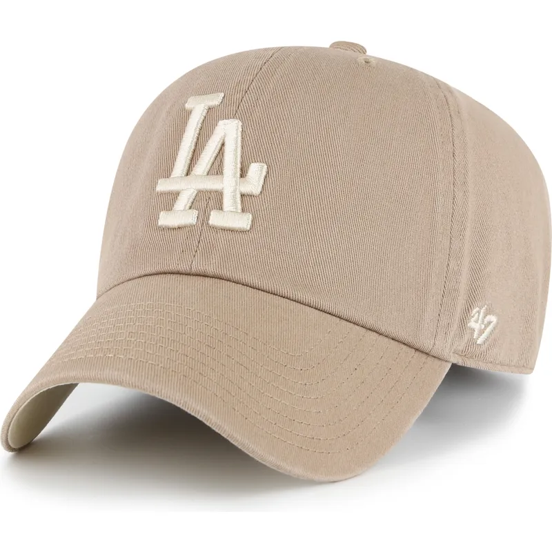 47-brand-curved-brim-clean-up-ballpark-portabella-los-angeles-dodgers-mlb-brown-adjustable-cap