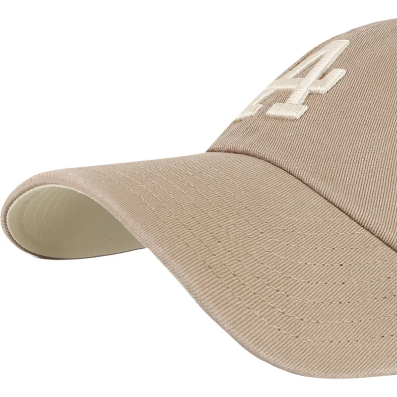 cap-zaoblena-brown-adjustable-strap-clean-up-ballpark-portabella-los-angeles-dodgers-mlb-47-brand