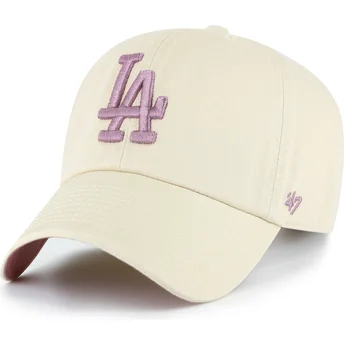 Cap zaoblená beige adjustable strap Clean Up Ballpark Los Angeles Dodgers MLB 47 Brand