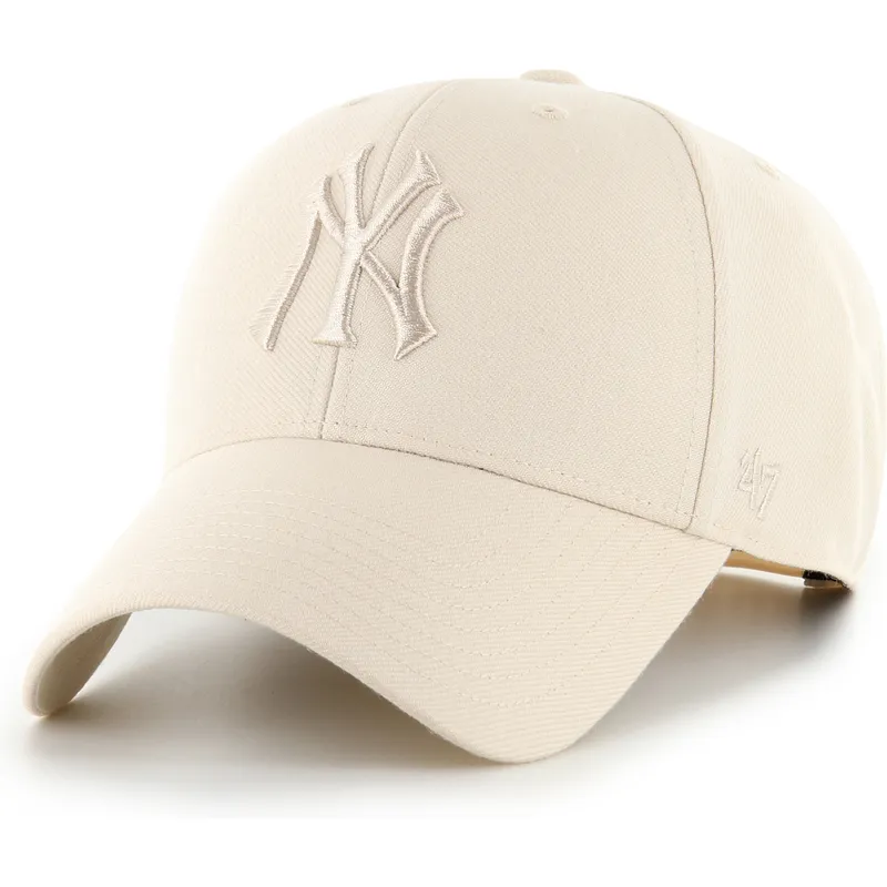 cepice-zaoblena-bezova-snapback-mvp-ballpark-new-york-yankees-mlb-47-brand