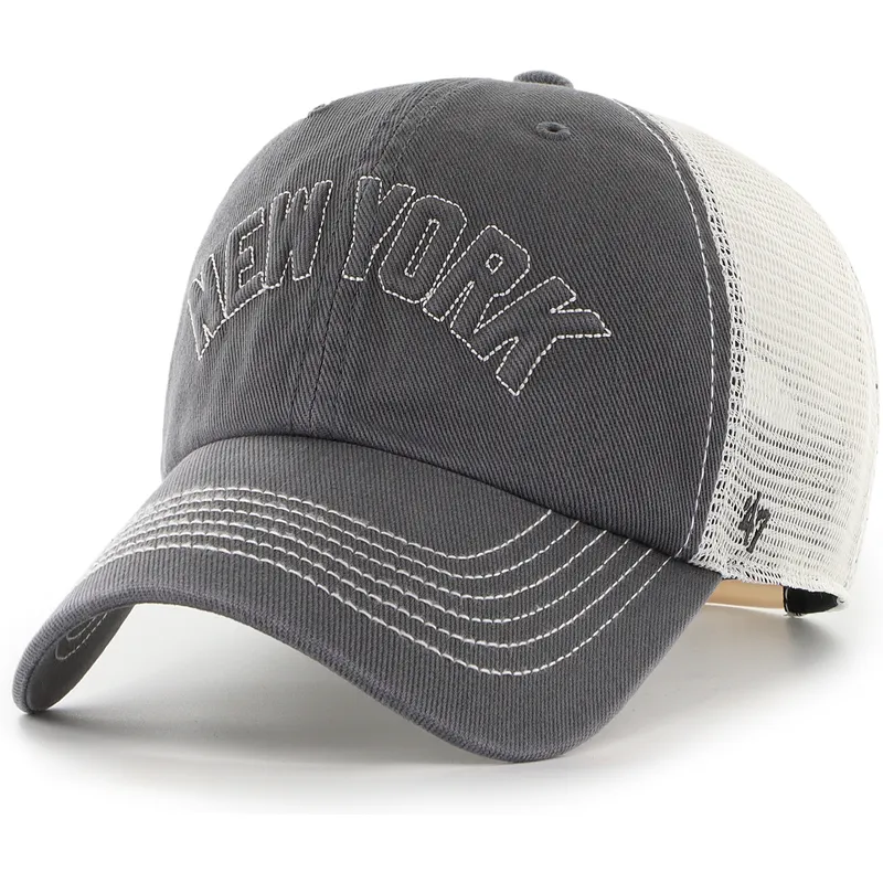 schwarze-trucker-kappe-clean-up-trailer-script-mesh-der-new-york-yankees-mlb-von-47-brand