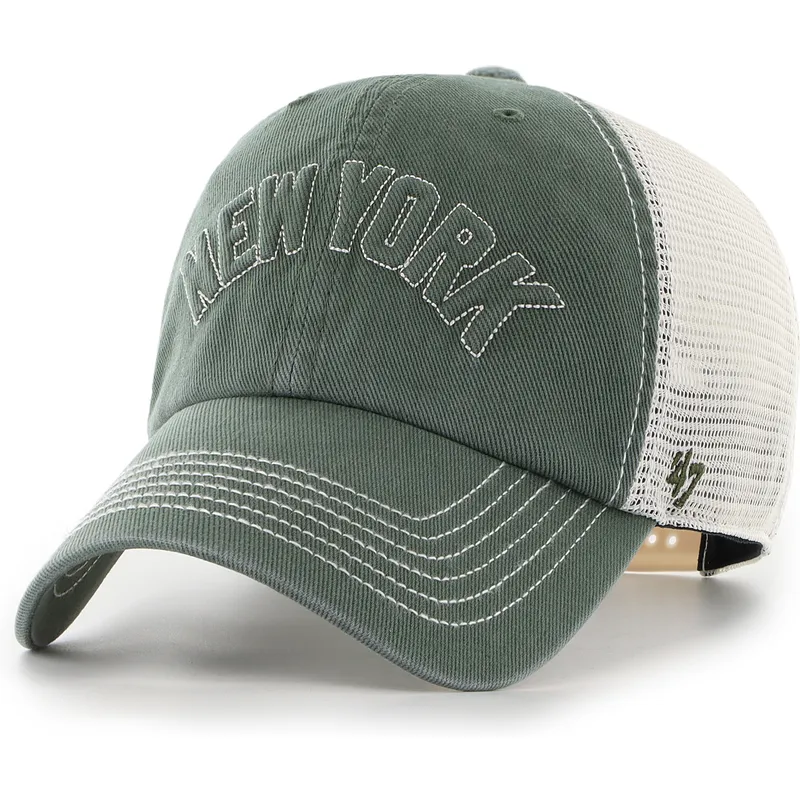 cap-zaoblena-green-snapback-clean-up-trailer-script-mesh-new-york-yankees-mlb-47-brand