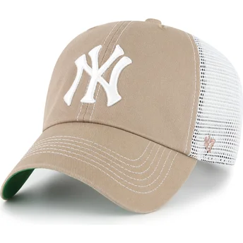 Brun trucker-keps Clean Up Trawler från New York Yankees MLB av 47 Brand
