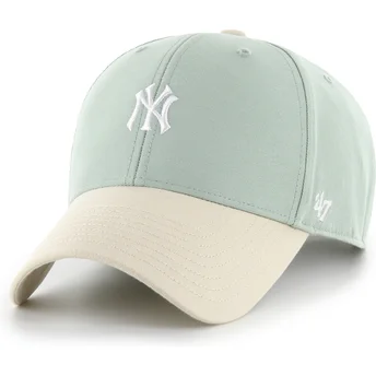 Čepice zaoblená zelená nastavitelný pásek MVP Base Runner Two Tone Legend New York Yankees MLB 47 Brand