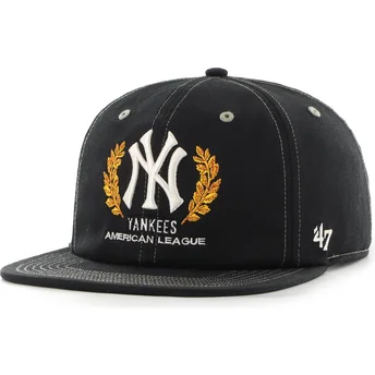 Čepice rovná černá snapback Captain RL Keepsake New York Yankees MLB 47 Brand