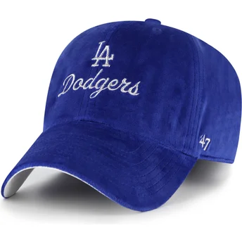 47 Brand Curved Brim Clean Up Spirited Los Angeles Dodgers MLB Blue Adjustable Cap