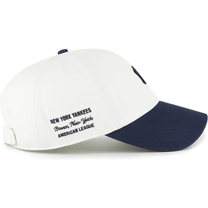 cepice-zaoblena-bezova-nastavitelny-pasek-clean-up-contemporary-two-tone-new-york-yankees-mlb-47-brand
