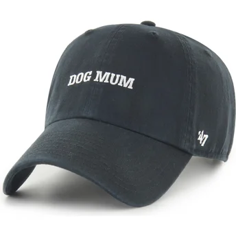 Čepice zaoblená černá nastavitelný Dog Mum Phrase Clean Up Base Runner Icon 47 Brand