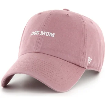 Čepice zaoblená růžová nastavitelný pásek Dod Mum Phrase Clean Up Base Runner Icon 47 Brand