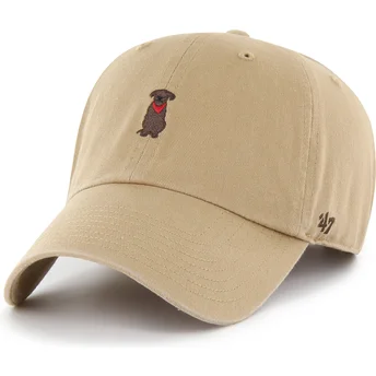 Gorra curva khaki ajustable Clean Up Dog Base Runner Icon de 47 Brand