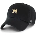 schwarze-verstellbare-curved-cap-clean-up-dog-base-runner-icon-von-47-brand