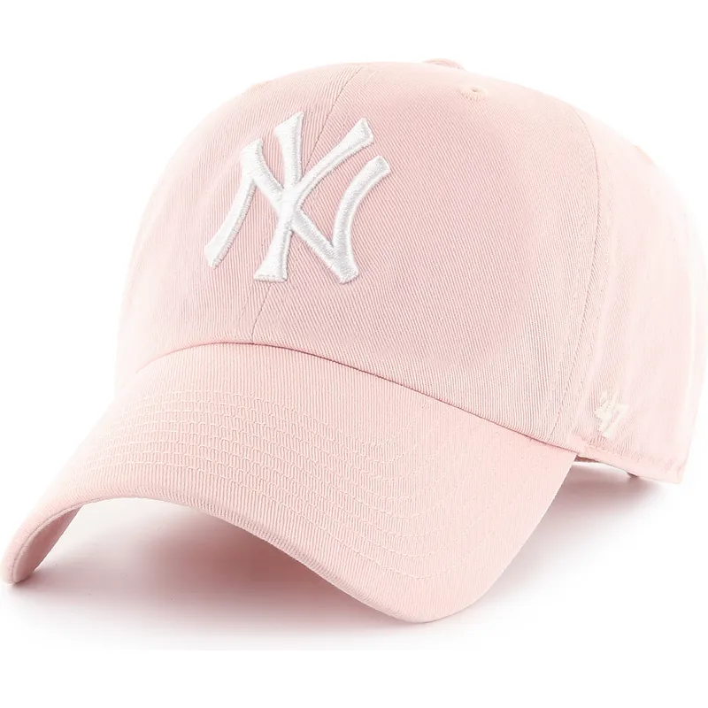 cepice-zaoblena-ruzova-nastavitelny-pasek-clean-up-new-york-yankees-mlb-47-brand