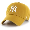 cepice-zaoblena-zluta-nastavitelny-clean-up-flat-gold-new-york-yankees-mlb-47-brand