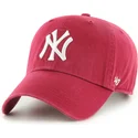 cap-zaoblena-red-adjustable-strap-clean-up-new-york-yankees-mlb-47-brand