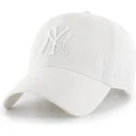 47-brand-curved-brim-white-logo-clean-up-new-york-yankees-mlb-white-adjustable-cap