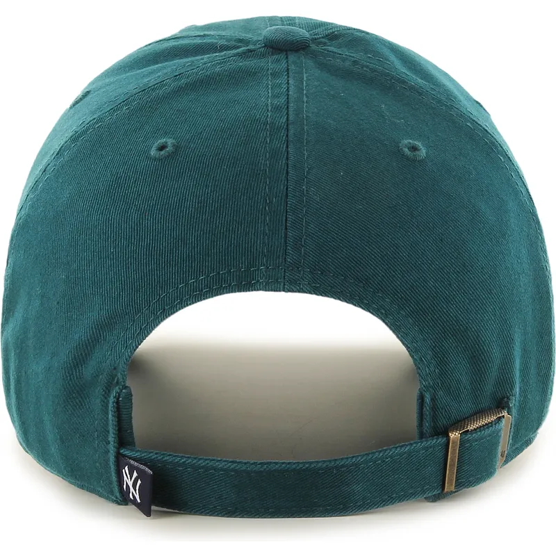 47-brand-curved-brim-clean-up-pacific-green-new-york-yankees-mlb-green-adjustable-cap