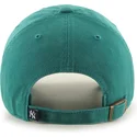grune-verstellbare-curved-cap-clean-up-tailgate-teal-der-new-york-yankees-mlb-von-47-brand