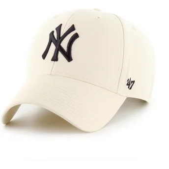 47 Brand Curved Brim MVP Legend New York Yankees MLB Beige Adjustable Cap